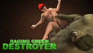 Green hulk monster guy nails gay boy